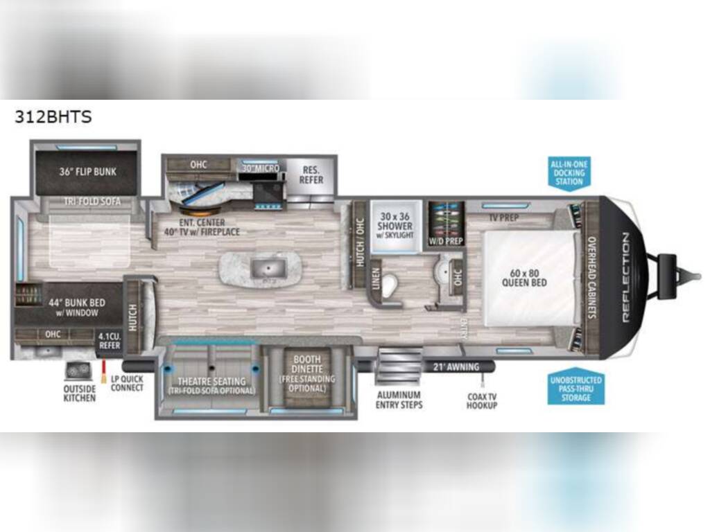 2022 Grand Design Reflection 312bhts For Sale In East Montpelier Vt Rv Trader Full Specifications On A 2022 Grand Design 312bhts